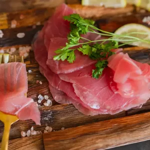 Carpaccio de Atun (160 grs )