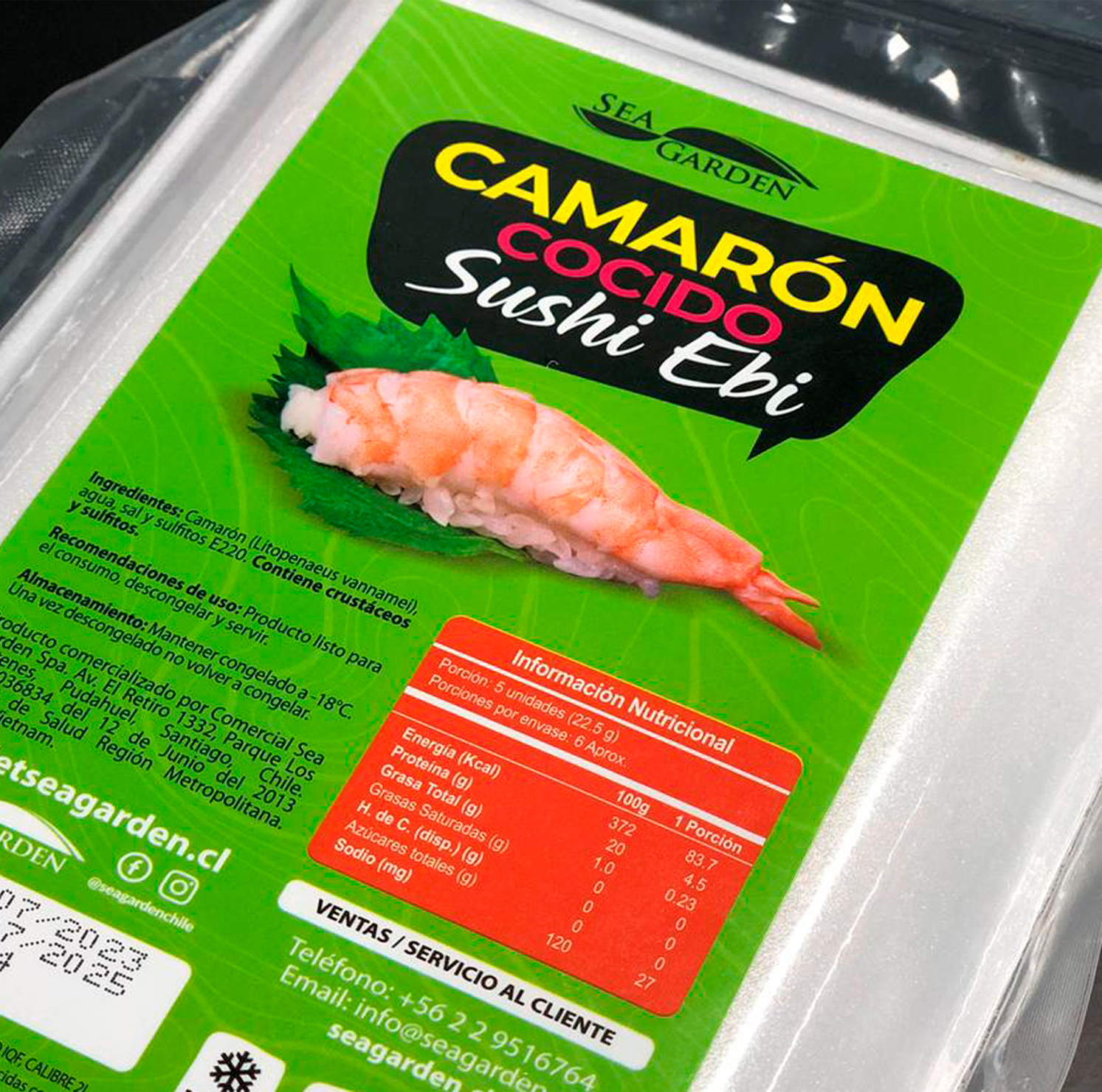 Camarón Cocido Sushi Ebi (135 gr)